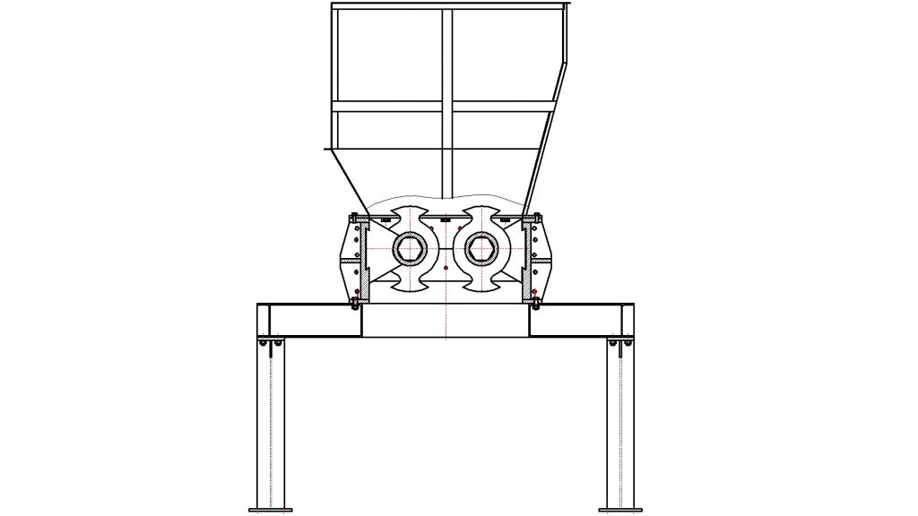 Twin Shafts Shredder